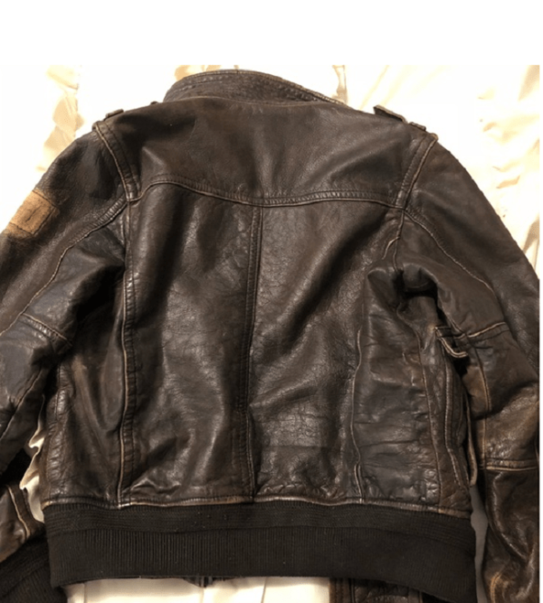 Men’s Abercrombie Rollins Black Leather Jacket - Image 3