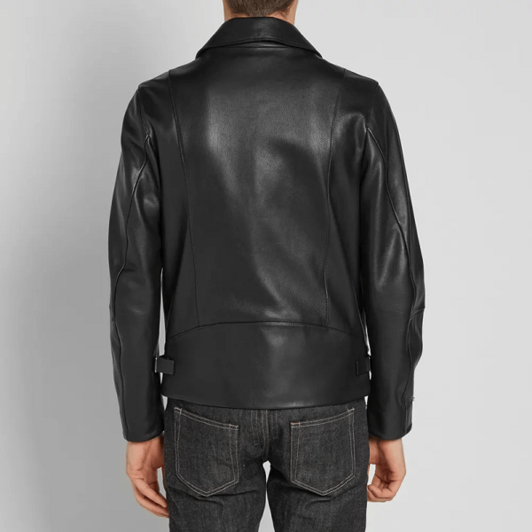 Mens Acne Studios Black Leather Jacket - Image 4