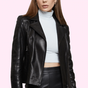 Alexa Blacks Biker Leather Jacket