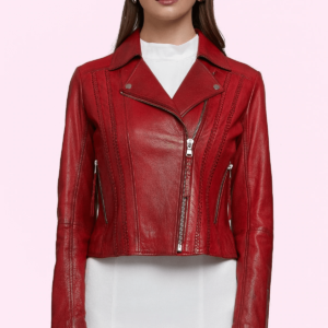 Amore Red Leathers Jacket