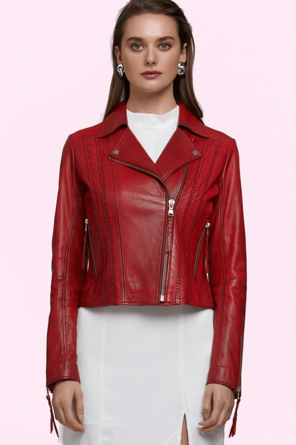 Amore Red Leathers Jacket