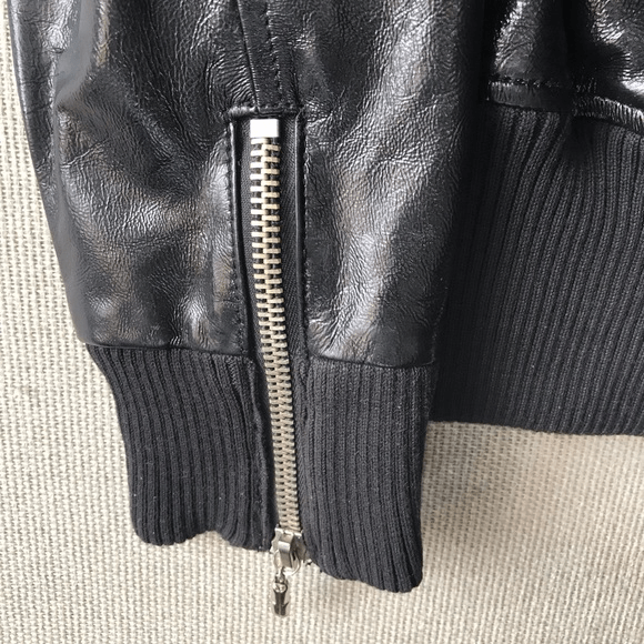 Mens Andy Warhol Leather Jacket - AirBorne Jacket