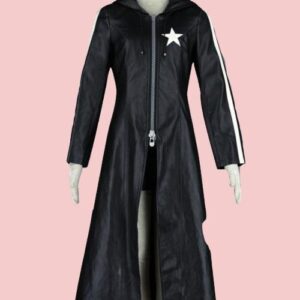 Anime Rock Shooter Black Leather Coat