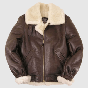 B-3 Sheepskin Bomber Leather Jacket