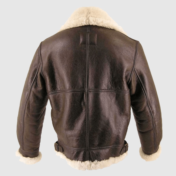 B 3 Sheepskin Bomber Leather Jacket Airborne Jacket 