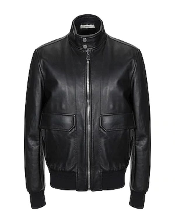 Mens Fashion Bally Leather Jacket - AirBorne Jacket