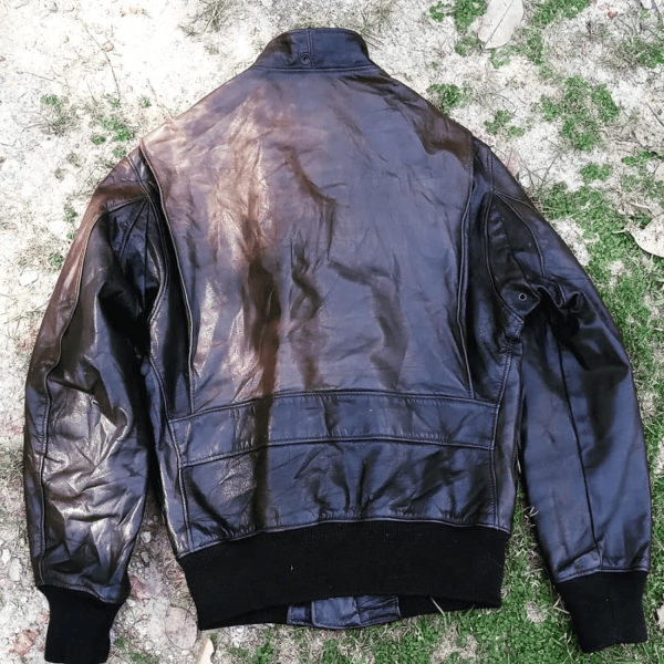 Mens Golden Bear Vtg Leather Jacket - Image 3