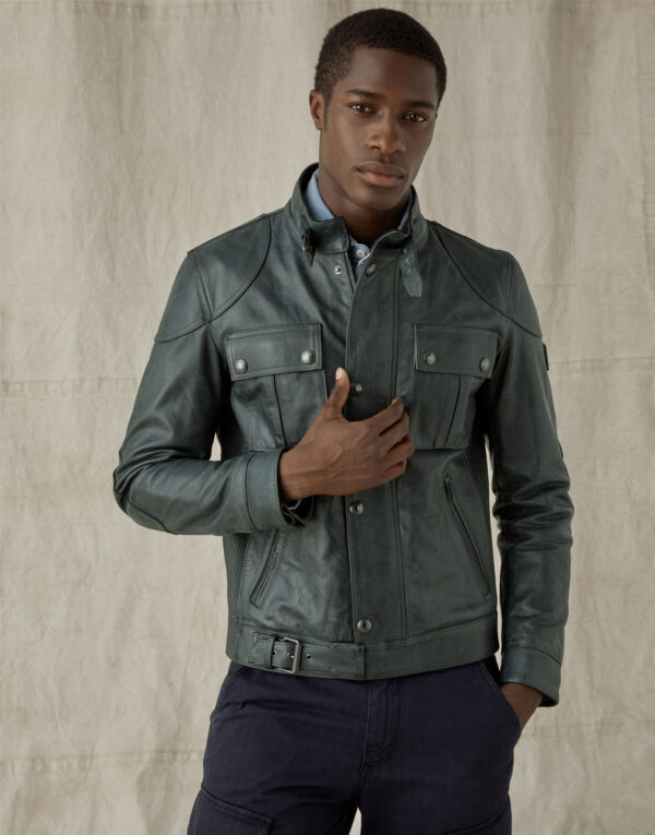 Gangster 2.0 Pine Leather Jacket - Image 2