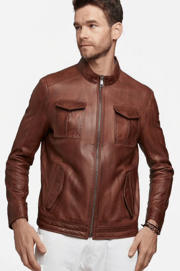Benjamin Brown Leather Jacket