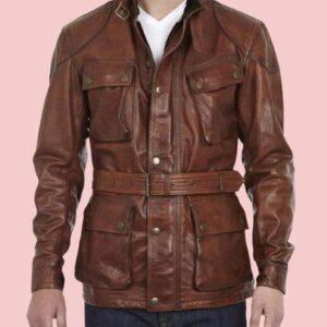 Benjamin Button Brad Pitt Leather Jacket