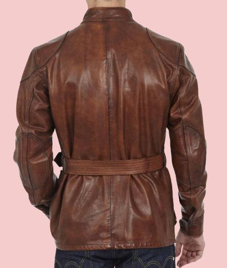 Benjamin Button Brad Pitt Leather Jacket - AirBorne Jacket