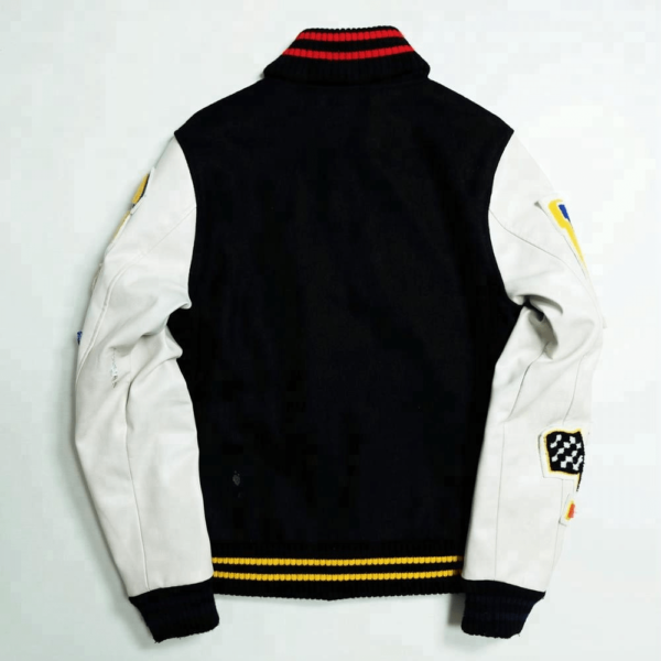 Mens Varsity Quality Wool Logos Patches Jacket - Image 2