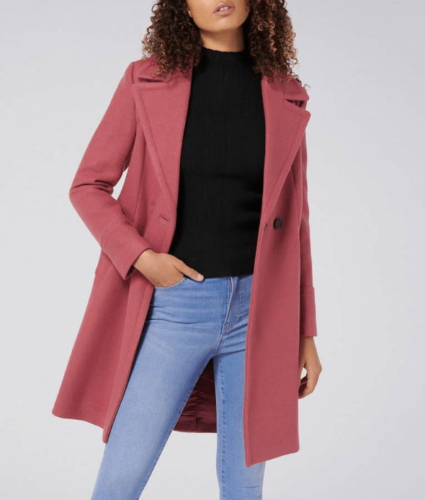 Riverdale Season 04 Betty Cooper Lili Reinhart Pink Trench Coat - Image 2