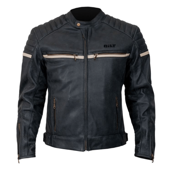 Mens Bilt Alder Biker Leather Jacket