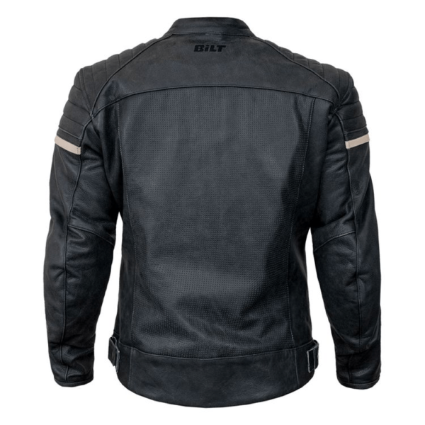 Mens Bilt Alder Biker Leather Jacket - Image 3