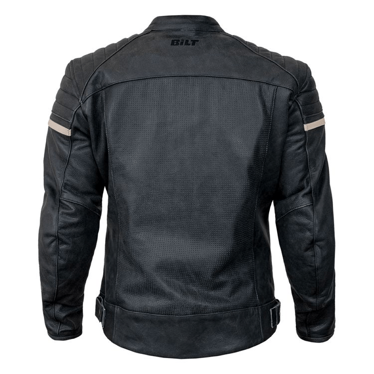 Mens Bilt Alder Biker Leather Jacket - AirBorne Jacket