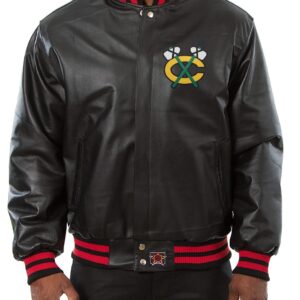 Mens Chicago Blackhawks Leather Jacket