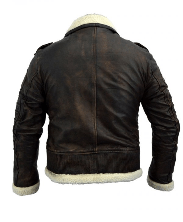 Mens Armor Fallout 4 Bomber Brown Fur Lined Leather Jacket - AirBorne ...