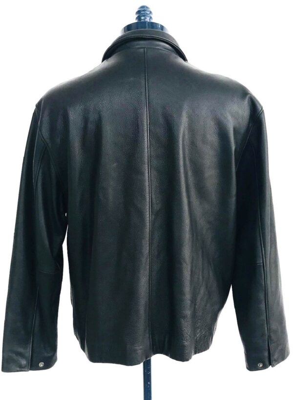 Mens Brooks Brothers Leather Jacket - Image 4