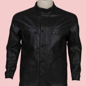 Carl Terminator Dark Fate T-800 Leather Jacket