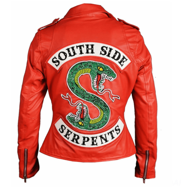 Riverdale Cheryl Blossom Southside Serpents Leather Jacket - Image 3