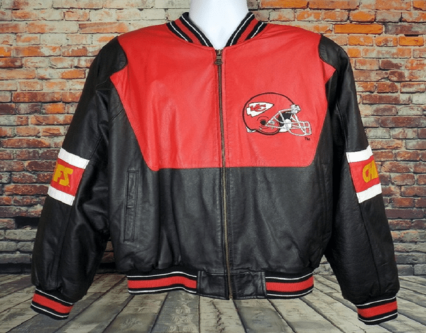 Mens Kansas City Chiefs Leather Jacket