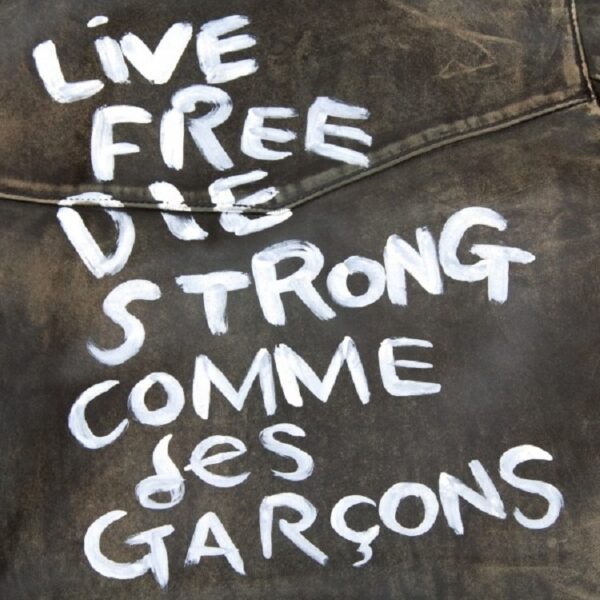 Mens Fashion Comme Des Garcons Leather Jacket - Image 3