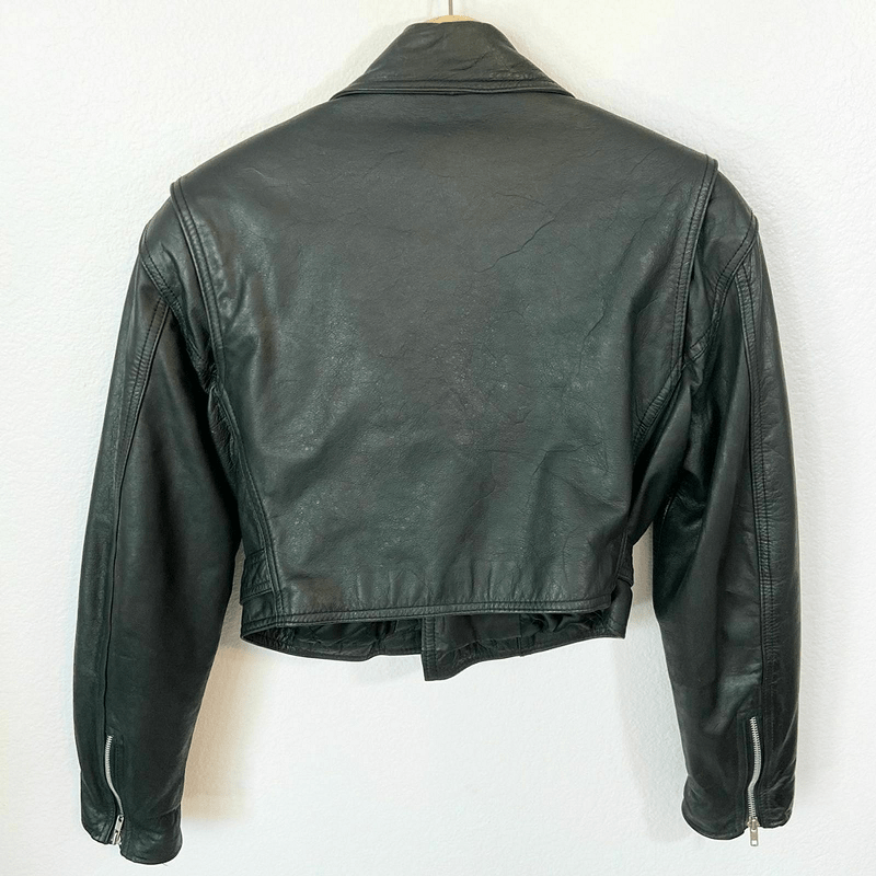 Contempo Casuals Vintage Moto Leather Jacket - AirBorne Jacket