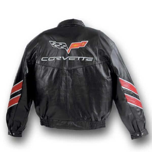 Mens Corvette Grand Racing Leather Jacket - Image 2