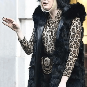 Cruella 2021 Emma Stone Fur Coat