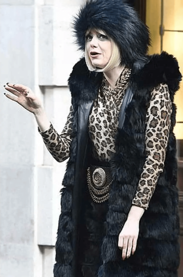 Cruella 2021 Emma Stone Fur Coat