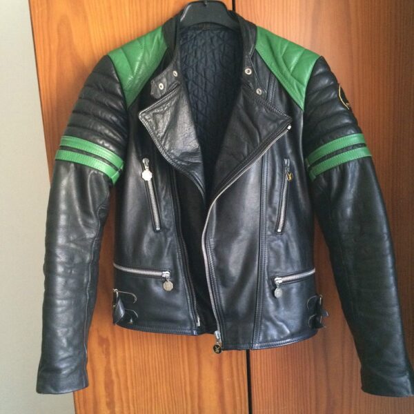 Mens Cuir Paris Cafe Racer Leather Jacket - Image 3