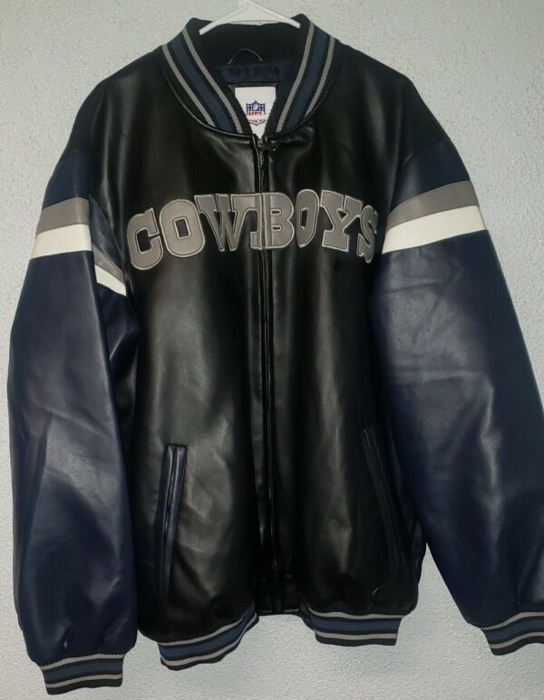 Official NFL Authentic Dallas Cowboys Leather Jacket - Image 2