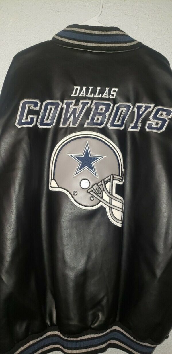 Official NFL Authentic Dallas Cowboys Leather Jacket - Image 3