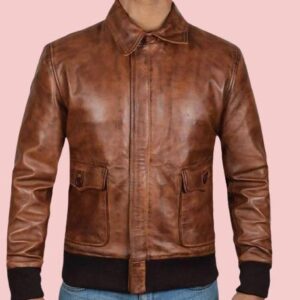 Dark Ernest Bomber Leather Jacket