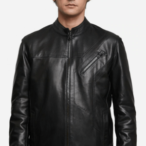 Dias Black Leather Jacket