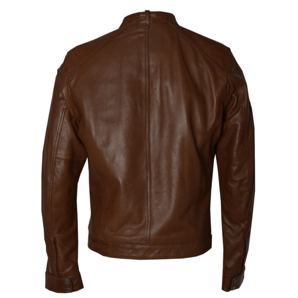 Mens Diesel Brown Leather Jacket - Image 3