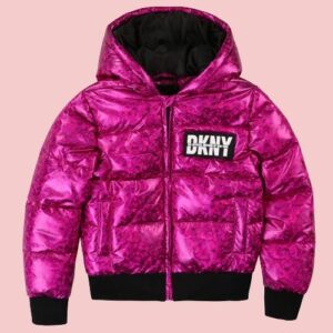 Dkny Girls Holographic Fuchsia Jacket