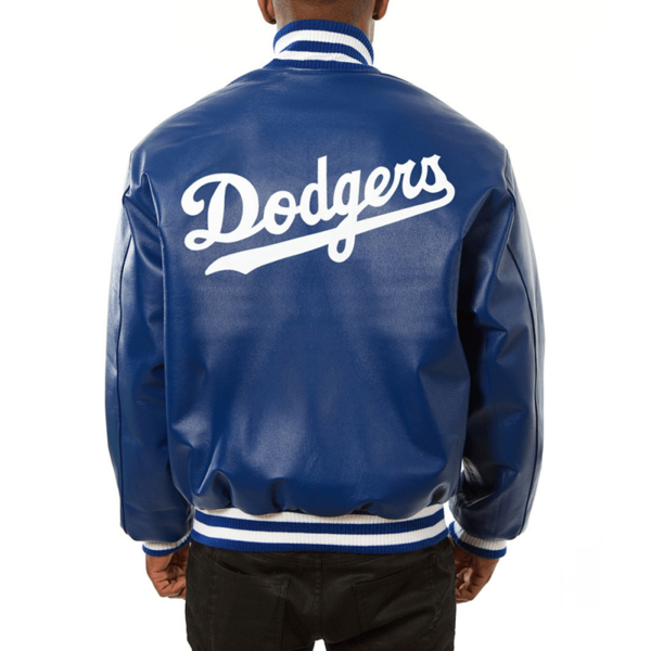 Men's Los Angeles Dodgers Leather Jacket - Image 2