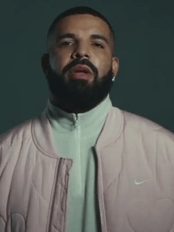 Drake Laugh Now Cry Later Music Video Pink Varsity Bomber Jacket ...