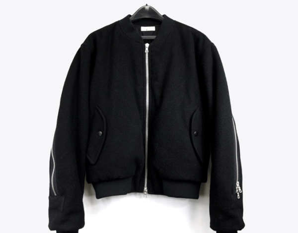 Mens Dries Van Noten Zipper Ma-1 Bomber Jacket