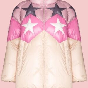 Dua Lipa Star Motif Puffer Jacket