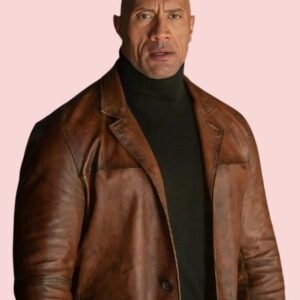 Dwayne Johnson Red Notice Leather Jacket