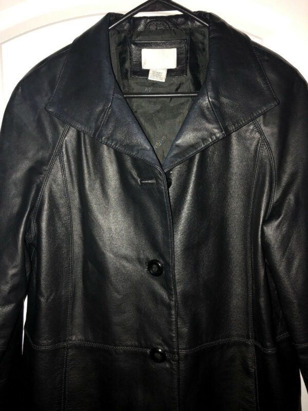 Mens East Black Fifth Leather Jacket