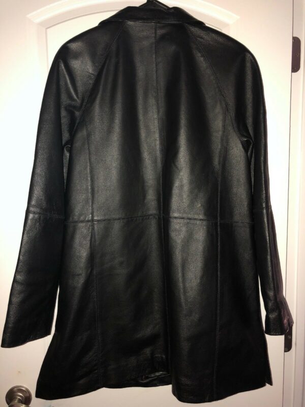 Mens East Black Fifth Leather Jacket - Image 2