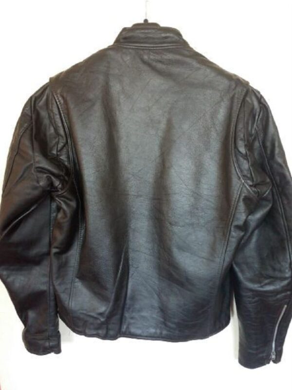 Mens Excelled Cafe Racer Style Leather Jacket - Image 2