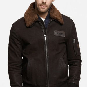 Falcon Brown Leather Jacket