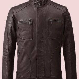 Fireflys Brown Biker Leather Jacket