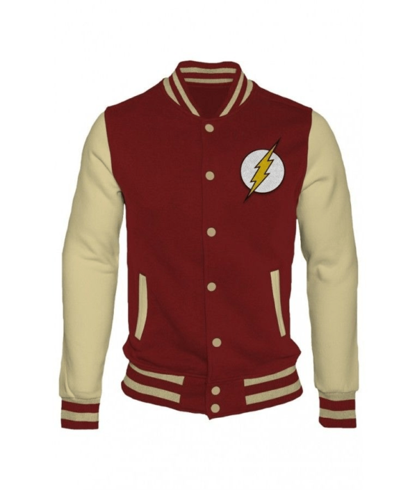 Mens Flash Baseball Letterman Jacket