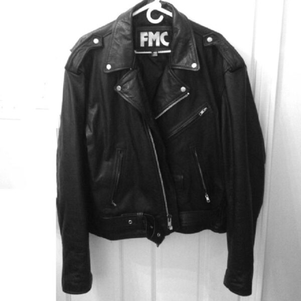 Mens FMC Black Leather Jacket